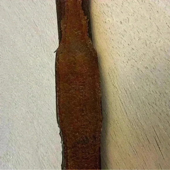 Western Tooled Leather Belt - Picture 4 of 6